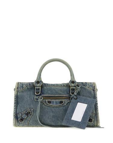 [해외직구][X45]발렌시아가 8657622ACPY 4727 여성 토트백 쇼퍼백 탑핸들백 핸드백 Denim small Le City handbag