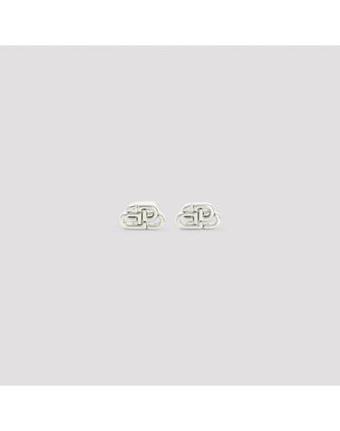 [해외직구][D14]발렌시아가 594709TZRLS 0668 SILVER 여성 귀걸이 팔찌 목걸이 반지 브로치 악세사리 Balenciaga BB Studded XS Earrings