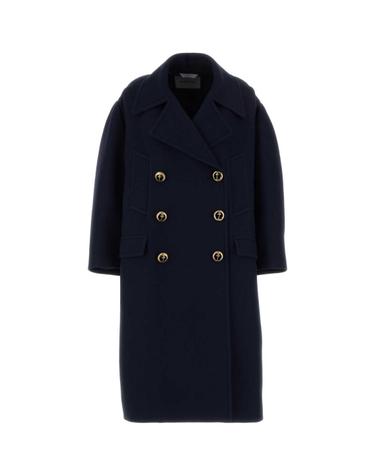 [해외직구][X45]발렌시아가 872232TUU16 8065 여성 셔츠 남방 반팔 긴팔 블라우스 Dark blue wool coat