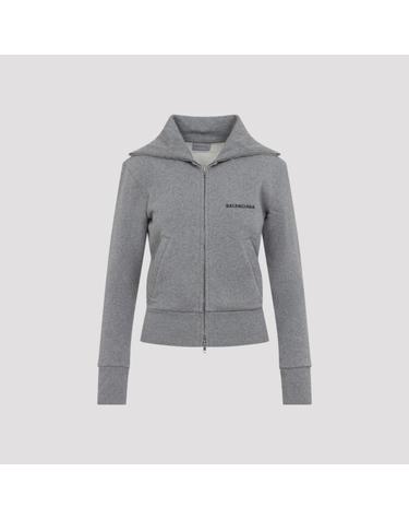 [해외직구][D14]발렌시아가 A009S3TUVA4 8519 DARK HEATHER 여성 스웨터 니트 가디건 Balenciaga Fitted Zip Up Jacket