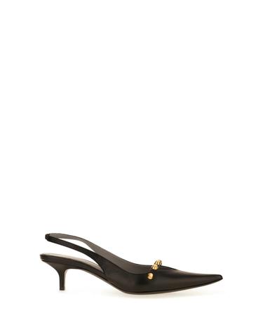[해외직구][W63]발렌시아가 A008N9WCDH1 1080 여성 하이힐 펌프스 슬링백 Scarpe con tacco in nappa nera