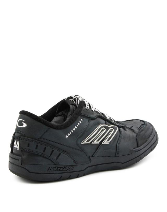 발렌시아가 [해외직구][Q11]발렌시아가 841765WCURB1000 남성 스니커즈 BLACK LEATHER HAMPTONS WORN OUT SNEAKERS 착용컷