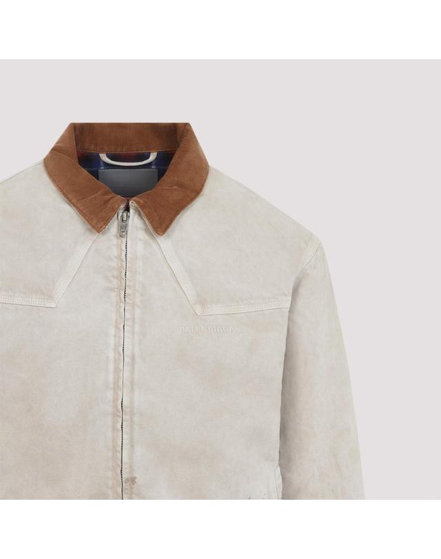 발렌시아가 [해외직구][D14]발렌시아가 A001RTTVWA1 9501 BEIGE 남성 자켓 코트 아우터 Balenciaga Denim Workwear Jacket 착용컷