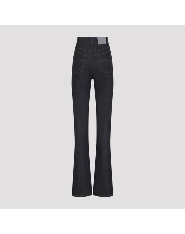 발렌시아가 [해외직구][D14]발렌시아가 A00B4XTVWA4 4007 RAW INDIGO 여성 데님진 청바지 하의 Balenciaga High Waist Slim Jeans 착용컷