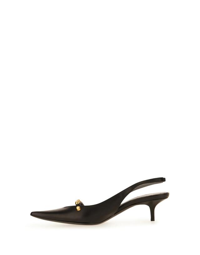 발렌시아가 [해외직구][W63]발렌시아가 A008N9WCDH1 1080 여성 하이힐 펌프스 슬링백 Scarpe con tacco in nappa nera 착용컷