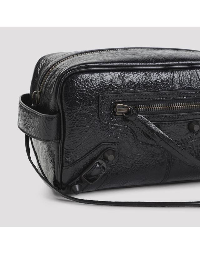 발렌시아가 [해외직구][D14]발렌시아가 8726682ABFY 1000 BLACK 남성 파우치백 미니백 Balenciaga Le City Toiletry Pouch 착용컷