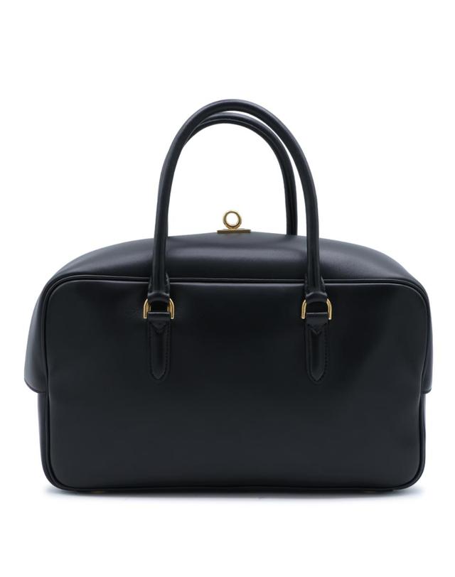 발렌시아가 [해외직구][B47]발렌시아가 A0001M2ACRT1053 여성 토트백 탑핸들백 가방 BLACK LE 7 LAMBSKIN MEDIUM BOWLING BAG 착용컷