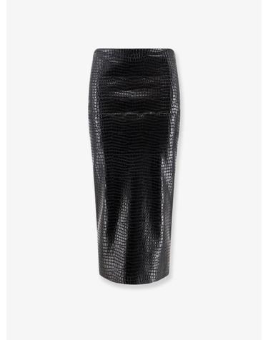 [해외직구][N85]NUDE 1103W26213 여성 스커트 치마 여성하의 NUDE Faux leather skirt with embossed croco print