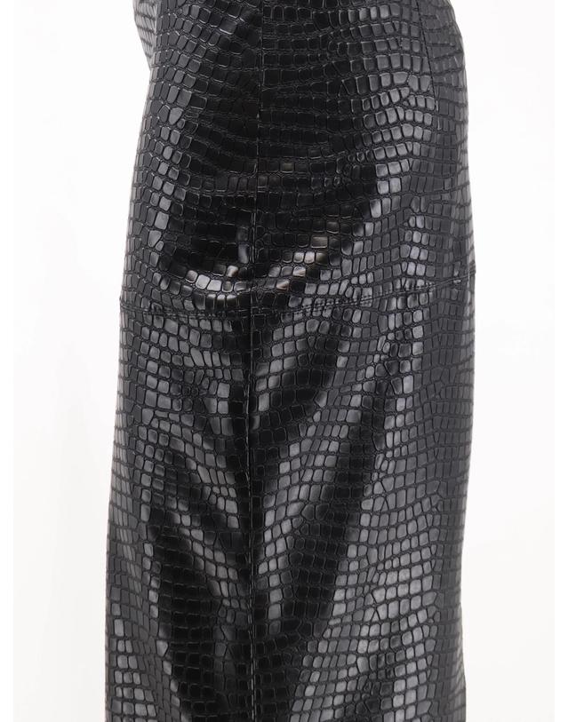 누드 [해외직구][N85]NUDE 1103W26213 여성 스커트 치마 여성하의 NUDE Faux leather skirt with embossed croco print 착용컷