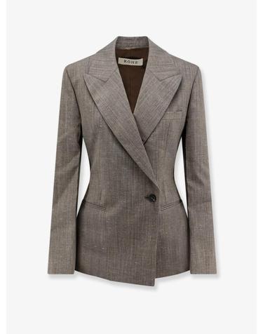[해외직구][N85]ROHE 42011267 여성 블레이저 베스트자켓 자켓 ROHE Hourglass shaped wool blend blazer