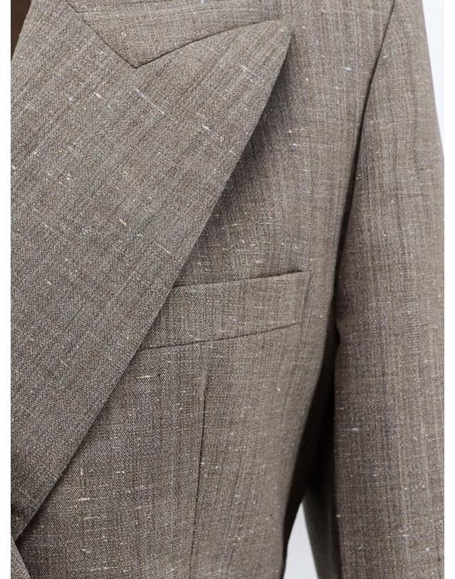 로헤 [해외직구][N85]ROHE 42011267 여성 블레이저 베스트자켓 자켓 ROHE Hourglass shaped wool blend blazer 착용컷