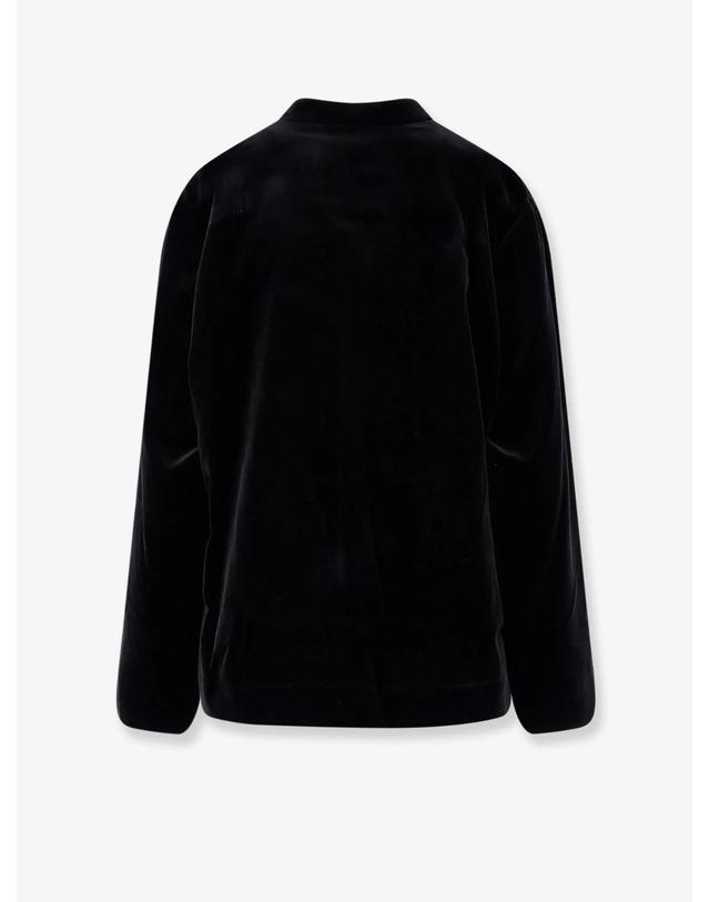 로헤 [해외직구][N85]ROHE 42111010 여성 블레이저 베스트자켓 자켓 ROHE Velvet blazer with Pankou closure 착용컷