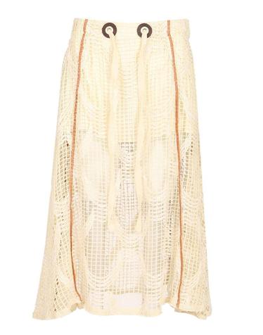 [해외직구][A94]DURAZZI MILANO SS25SK07 071 RETI001 여성 스커트 치마 DURAZZI MILANO DURAZZI MILANO Mesh Midi Skirt