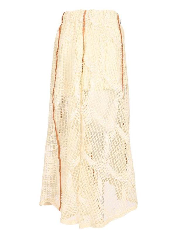 두라찌 [해외직구][A94]DURAZZI MILANO SS25SK07 071 RETI001 여성 스커트 치마 DURAZZI MILANO DURAZZI MILANO Mesh Midi Skirt 착용컷