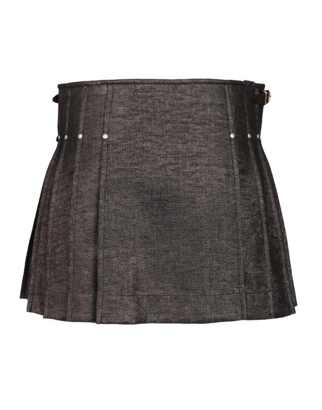 두라찌 [해외직구][A94]DURAZZI MILANO SS26SK06 TF0017B001 여성 스커트 치마 DURAZZI MILANO DURAZZI MILANO Tweed Kilt Skirt 착용컷