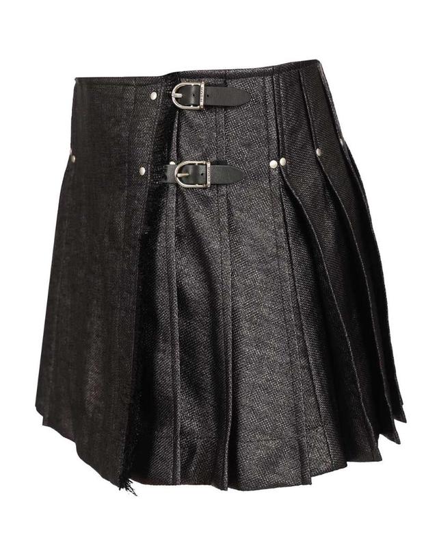 두라찌 [해외직구][A94]DURAZZI MILANO SS26SK06 TF0017B001 여성 스커트 치마 DURAZZI MILANO DURAZZI MILANO Tweed Kilt Skirt 착용컷