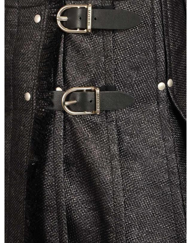 두라찌 [해외직구][A94]DURAZZI MILANO SS26SK06 TF0017B001 여성 스커트 치마 DURAZZI MILANO DURAZZI MILANO Tweed Kilt Skirt 착용컷