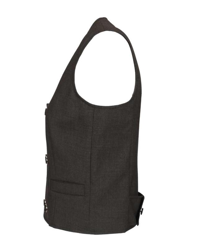 두라찌 [해외직구][A94]DURAZZI MILANO SS26V01 TT0083GR05 여성 베스트 질렛 조끼 DURAZZI MILANO DURAZZI MILANO Tailored Double Breasted Vest 착용컷