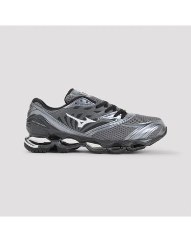 [해외직구][D14]MIZUNO D1GA2511 08 QUIET SHADE BLACK H 남성 스니커즈 슬립온 Mizuno Wave Prophecy LS Sport Sneakers
