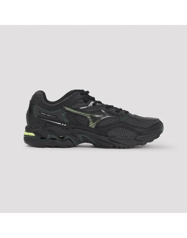 [해외직구][D14]MIZUNO D1GA260B 01 BLACK OUSTERN GREEN 남성 스니커즈 슬립온 Mizuno Wave Mustang Lg Sport Sneakers