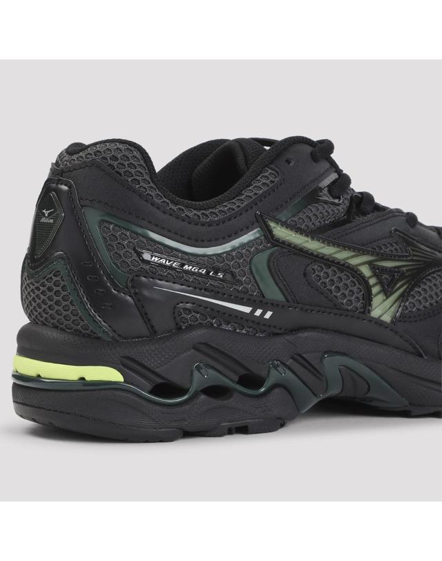 미즈노 [해외직구][D14]MIZUNO D1GA260B 01 BLACK OUSTERN GREEN 남성 스니커즈 슬립온 Mizuno Wave Mustang Lg Sport Sneakers 착용컷