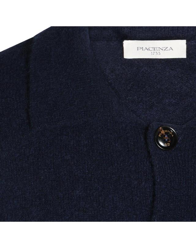 피아첸차 캐시미어 [해외직구][S27]PIACENZA CASHMERE M102000101012035890 남성 니트 가디건 브이넥니트 풀오버니트 스웨터 로고 PIACENZA CASHMERE 착용컷