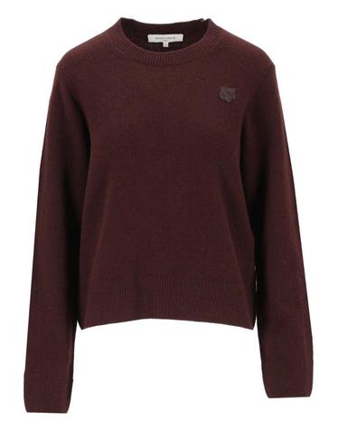[해외직구][A94]메종 키츠네 MRWKJ11KT10060553 여성 니트 스웨터 MAISON KITSUNE MAISON KITSUNE Fox Head Sweater