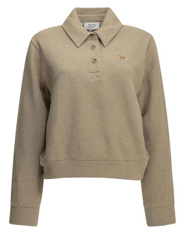[해외직구][V90]메종 키츠네 MRWJS08KM03410604 여성 맨투맨 후드 스웻셔츠 후드집업 Baby Fox Polo Collar Sweatshirt