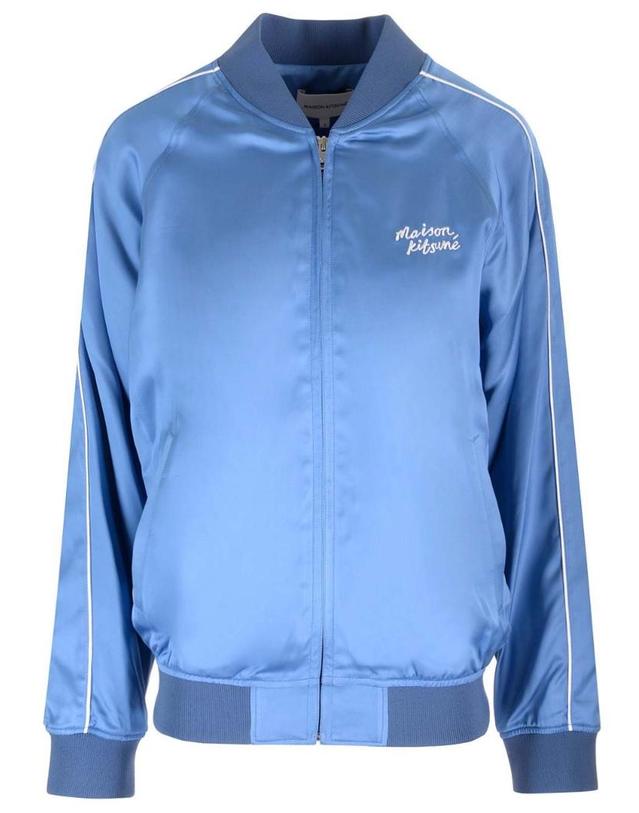 메종 키츠네 [해외직구][A94]메종 키츠네 MW02103WF0023P428 여성 자켓 MAISON KITSUNE MAISON KITSUNE Varsity Jacket 착용컷