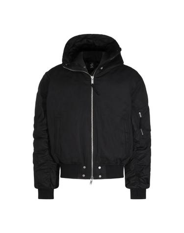 [해외직구][B47]THOM KROM MJ890111 남성 자켓 베스트 봄버자켓 BLACK COTTON PUFFER CASUAL JACKET