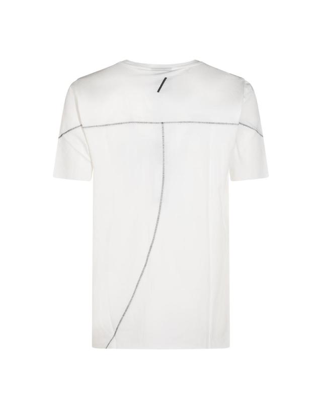 톰 크롬 [해외직구][Q11]THOM KROM MTS9770141 남성 티셔츠 WHITE COTTON T SHIRT 착용컷