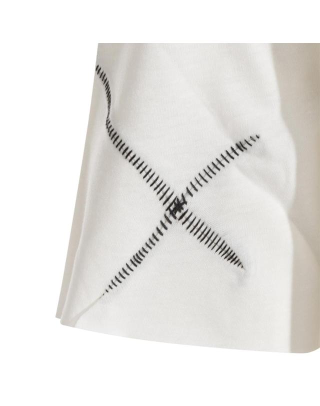 톰 크롬 [해외직구][Q11]THOM KROM MTS9770141 남성 티셔츠 WHITE COTTON T SHIRT 착용컷