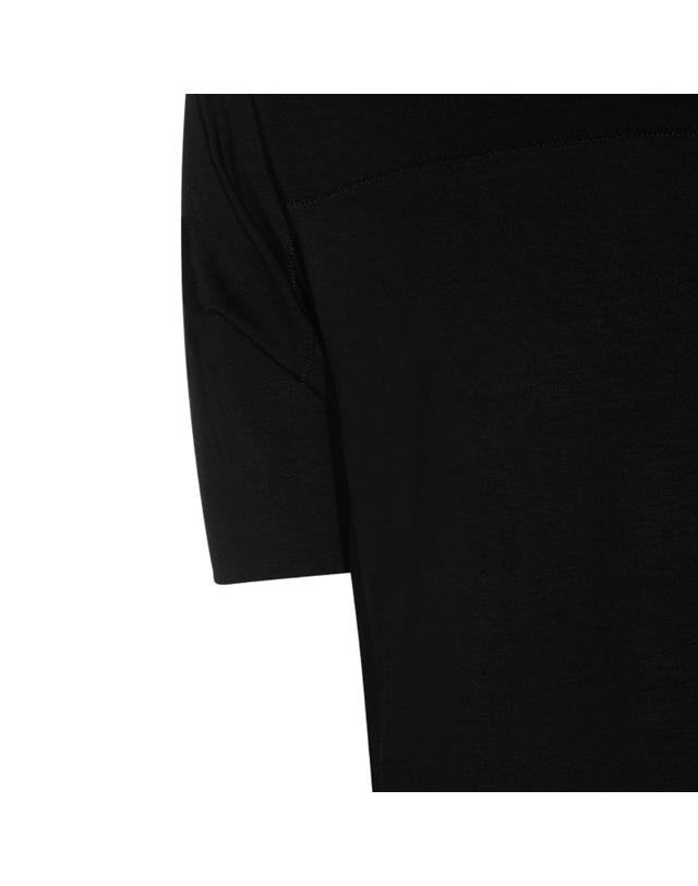 톰 크롬 [해외직구][Q11]THOM KROM MTS9730111 남성 티셔츠 BLACK VISCOSE T SHIRT 착용컷