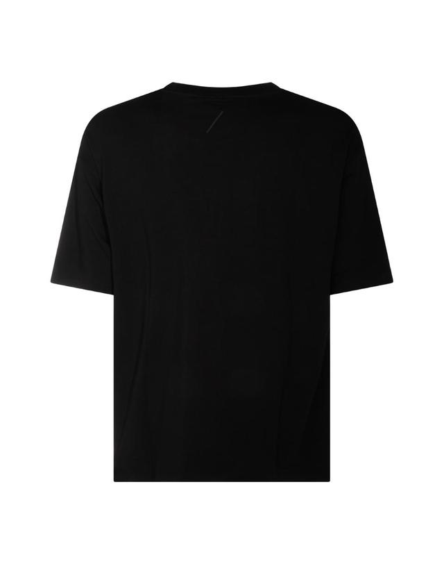 톰 크롬 [해외직구][Q11]THOM KROM MTS9860111 남성 티셔츠 BLACK COTTON T SHIRT 착용컷