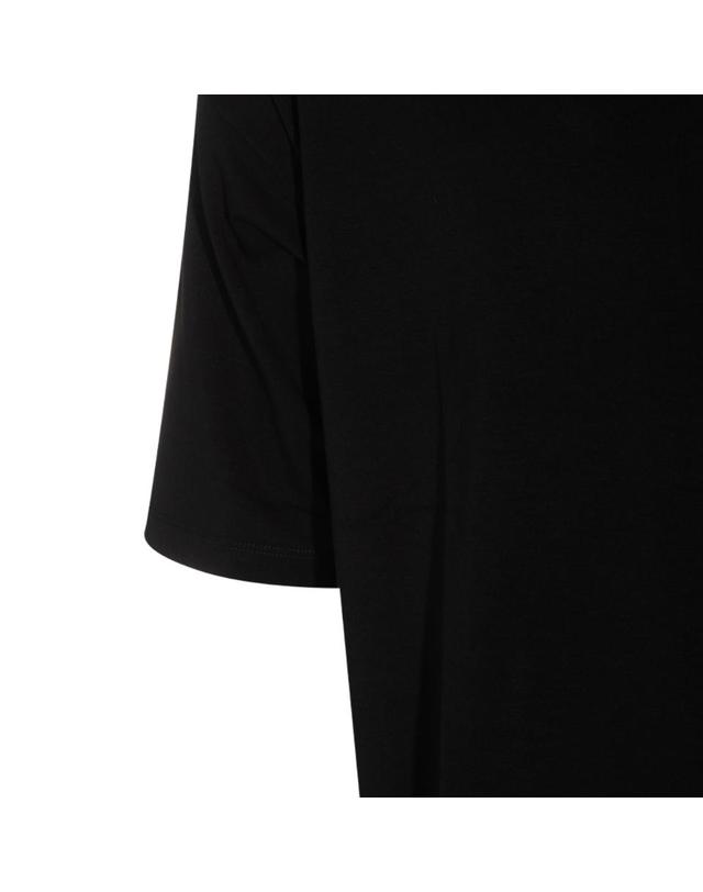 톰 크롬 [해외직구][Q11]THOM KROM MTS9860111 남성 티셔츠 BLACK COTTON T SHIRT 착용컷