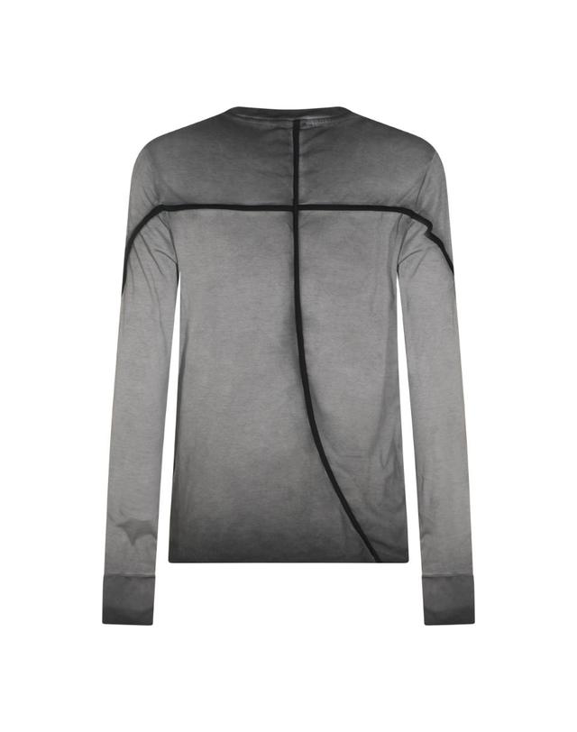톰 크롬 [해외직구][B47]THOM KROM MTS96001180 남성 티셔츠 상의 탑 COLD GREY COTTON STRETCH T SHIRT 착용컷