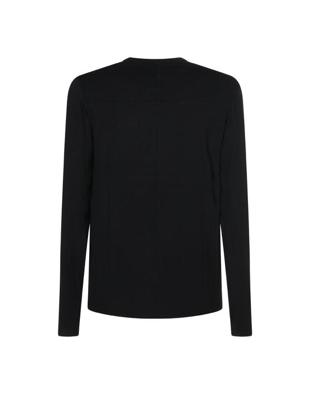 톰 크롬 [해외직구][B47]THOM KROM MTS9610111 남성 티셔츠 상의 탑 BLACK CASHMERE BLEND T SHIRT 착용컷