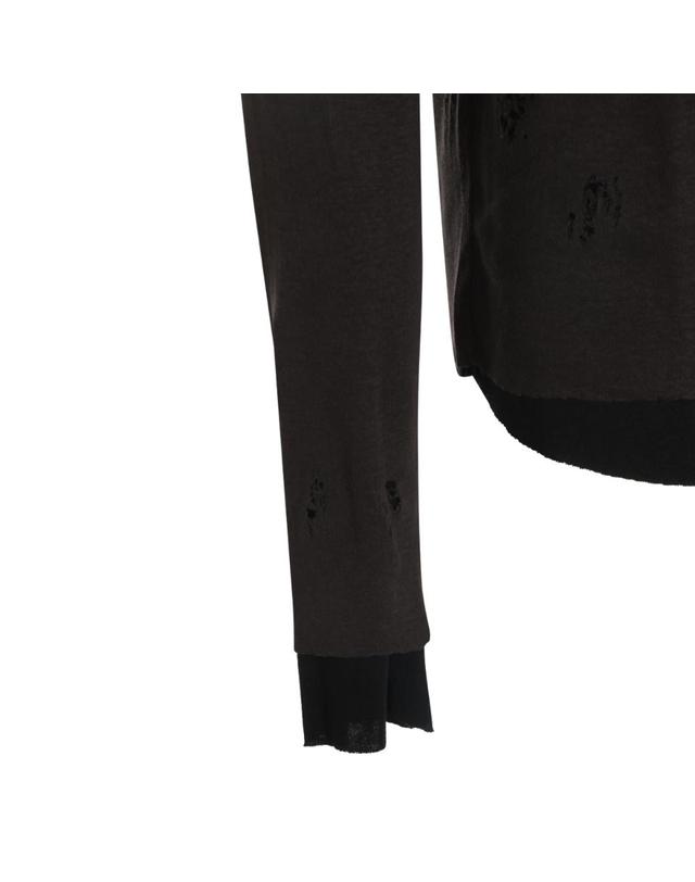 톰 크롬 [해외직구][Q11]THOM KROM MTS96901186 남성 티셔츠 COLD BROWN COTTON T SHIRT 착용컷