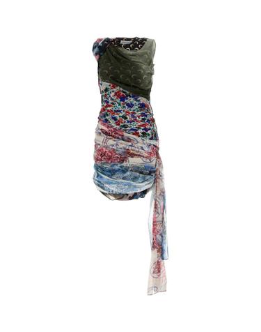 [해외직구][X45]마린세르 WDR029ADWOV0041 MU00 여성 원피스 롱 미디 미니 드레스 Printed stretch nylon mini dress