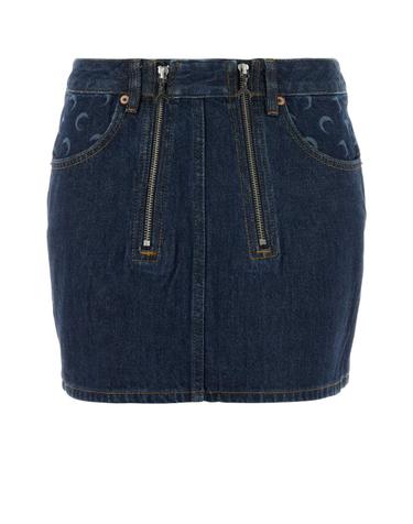 [해외직구][X45]마린세르 WSK135ARDEN0002 BL80 여성 스커트 치마 롱 미디 미니스커트 Blue denim mini skirt