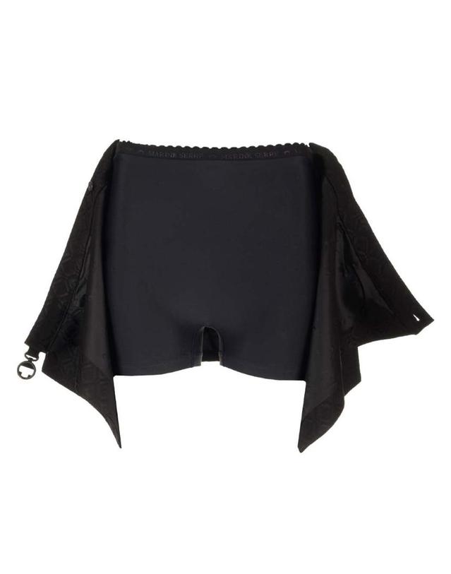 마린세르 [해외직구][A94]마린세르 WSK035 CWOV0024BK99 여성 스커트 치마 MARINE SERRE MARINE SERRE Moon Diamant Mini Skirt 착용컷
