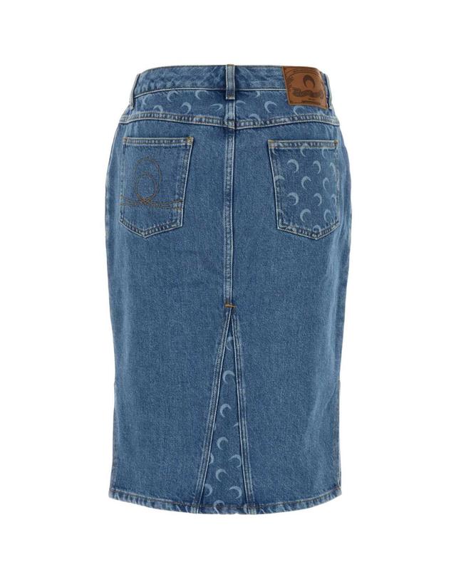 마린세르 [해외직구][X45]마린세르 WSK126ACDEN0002 BL05 여성 스커트 치마 롱 미디 미니스커트 Denim skirt 착용컷