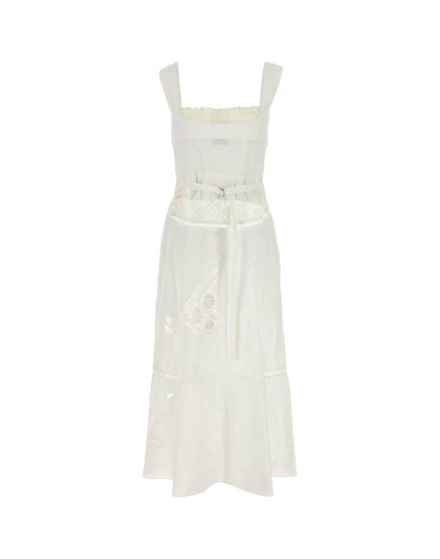 마린세르 [해외직구][X45]마린세르 WDR278BUWOV0007 WH10 여성 원피스 롱 미디 미니 드레스 White cotton dress 착용컷