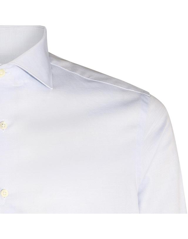 까날리 [해외직구][S27]CANALI NCLX0C3GR03819401 남성 셔츠 블라우스 남방 클래식 반팔셔츠 긴팔셔츠 긴팔 LIGHT BLUE COTTON SHIRT 착용컷