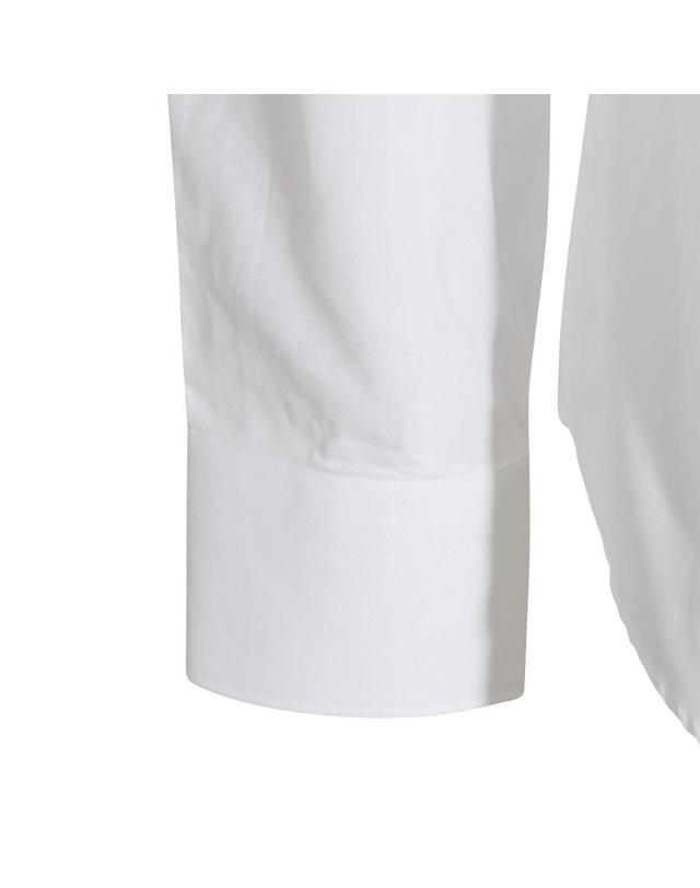 까날리 [해외직구][S27]CANALI NCLX0C3GR03819001 남성 셔츠 블라우스 남방 클래식 반팔셔츠 긴팔셔츠 긴팔 WHITE COTTON SHIRT 착용컷