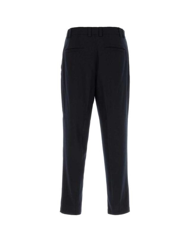 까날리 [해외직구][X45]CANALI AR03472V91606 304 남성 바지 면바지 조거 카고 와이드 Midnight blue wool pant 착용컷