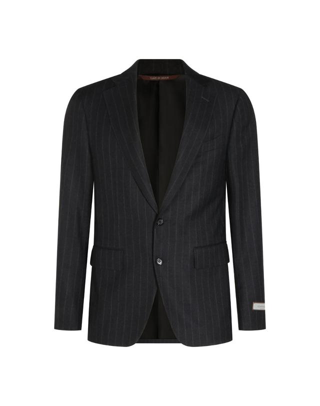 까날리 [해외직구][S27]CANALI 1528021BF04700111 남성 정장 수트 양복 셋업 세트 자켓 팬츠 DARK GREY SUIT 착용컷