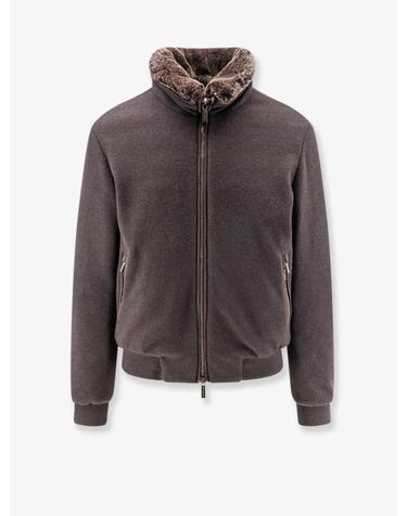 [해외직구][N85]MOORER MOUBO100097 남성 자켓 블레이저 코트 패딩 MOORER Bellati Mrw wool and cashmere jacket with fur detail
