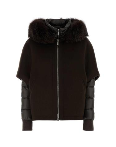 [해외직구][X45]MOORER PEGASOCWR CIOCCOLATO 여성 패딩 다운자켓 다운베스트 푸퍼자켓 Dark brown polyester Pegaso down jacket