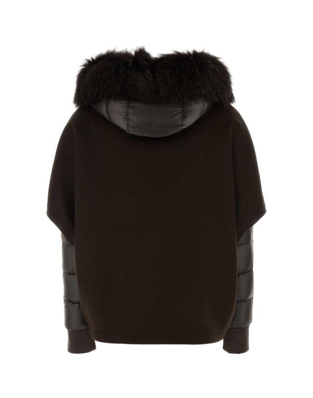 무어레르 [해외직구][X45]MOORER PEGASOCWR CIOCCOLATO 여성 패딩 다운자켓 다운베스트 푸퍼자켓 Dark brown polyester Pegaso down jacket 착용컷